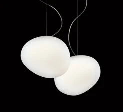 Suspension*Foscarini Suspension, Gregg Media LED, , LED, 2700K, 2581lm, L31cm, H26cm - blanc et blanc