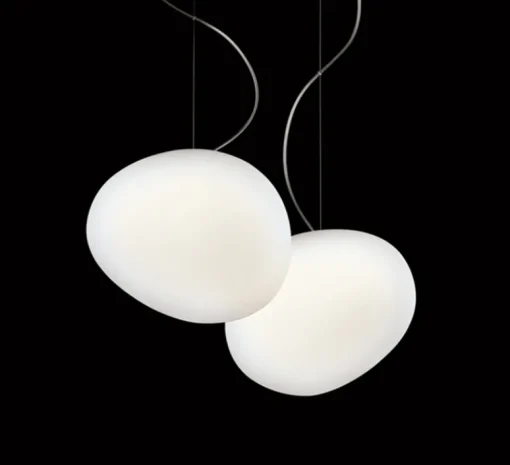 Suspension*Foscarini Suspension, Gregg Media LED, , LED, 2700K, 2581lm, L31cm, H26cm - blanc et blanc