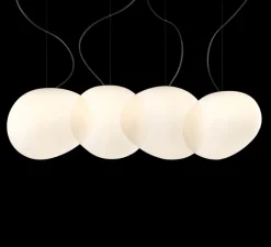 Suspension*Foscarini Suspension, Gregg Media LED, , LED, 2700K, 2581lm, L31cm, H26cm - blanc et blanc