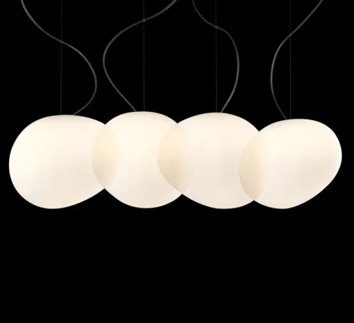 Suspension*Foscarini Suspension, Gregg Media LED, , LED, 2700K, 2581lm, L31cm, H26cm - blanc et blanc