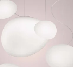 Suspension*Foscarini Suspension, Gregg Media LED, , LED, 2700K, 2581lm, L31cm, H26cm - blanc et blanc