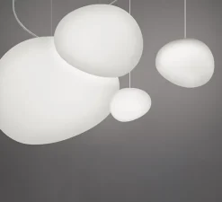 Suspension*Foscarini Suspension, Gregg Media LED, , LED, 2700K, 2581lm, L31cm, H26cm - blanc et blanc