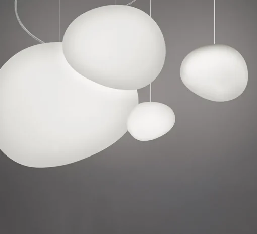 Suspension*Foscarini Suspension, Gregg Media LED, , LED, 2700K, 2581lm, L31cm, H26cm - blanc et blanc