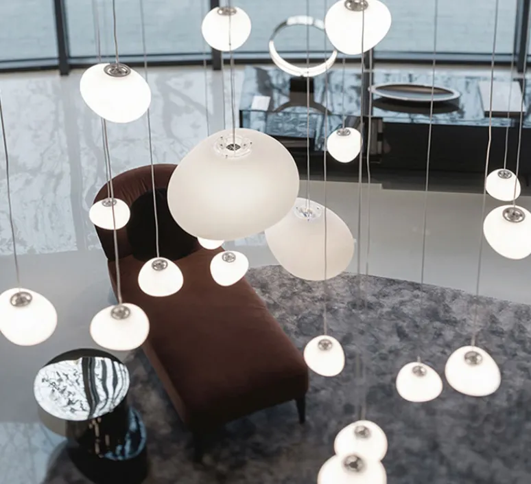 Suspension*Foscarini Suspension, Gregg Media, , LED, 2700K, 2581lm, L31cm, H26cm - variable, blanc