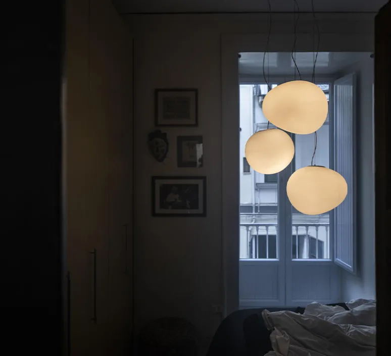 Suspension*Foscarini Suspension, Gregg Media, , LED, 2700K, 2581lm, L31cm, H26cm - variable, blanc