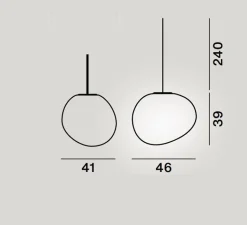 Suspension*Foscarini Suspension, Gregg Outdoor Grande, , IP44-65, LED, L46cm, H39cm - blanc