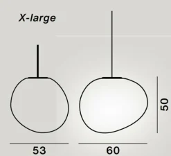 Suspension*Foscarini Suspension, Gregg Outdoor X-Large, , IP65, L60cm, H50cm - blanc