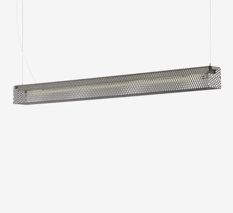Suspension*Zero Suspension, Grid , , LED, 3000K, 1414 lm, L125cm, H9,6cm - aluminium