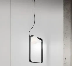 Suspension*Vistosi Suspension, Groove SP 60, , L37cm, H60cm - anthracite