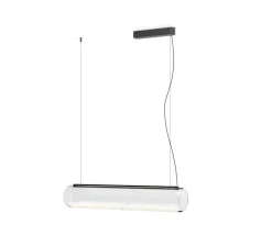 Suspension, Guise 2277, transparent, LED, DALI, 3000K, 2613lm, Ø16cm, H89cm - Vibia