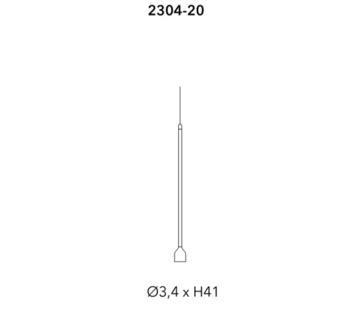 Suspension*Penta Suspension, Hail, , LED, dim, 0-10V, 2700K, 152 lm, Ø3,4cm, H42cm - or mat
