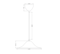 Suspension, Hans 35, noir, Ø35cm, H12cm - Pholc