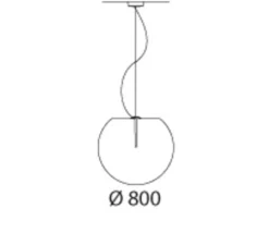 Suspension, Happy Apple, blanc, Ø80cm, Hcm - Pedrali