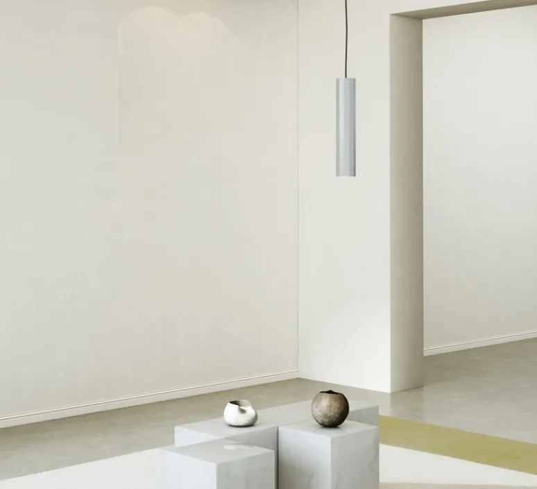 Suspension*Astro Suspension, Hashira, , Ø8,15cm, H40cm - nickel mat