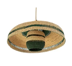 Suspension, Hatter + Lantern, naturel/herbe, Ø44cm, H23cm - GOLDEN Editions