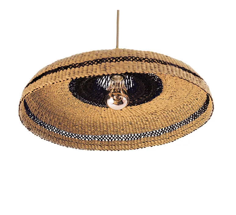 Suspension*Golden Editions Suspension, Hatter, , Ø44cm, H13,5cm - naturel/minuit