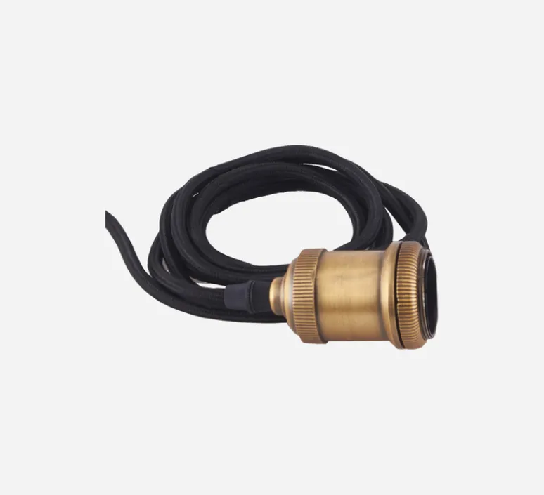 Suspension*House Doctor Suspension, HDHatt, , L14cm, H13cm - laiton antique et noir