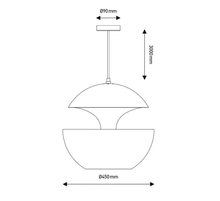 Suspension*DCW éditions Paris Suspension, Here Comes The Sun 450, , Ø45cm, H45cm - blanc, cuivre