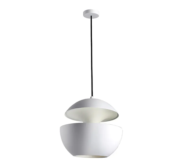 Suspension, Here Comes the Sun 350, blanc et blanc, Ø35cm, H35cm - DCW éditions Paris
