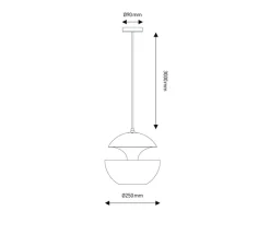 Suspension*DCW éditions Paris Suspension, Here comes the sun 250, , Ø25cm, P25cm - Dcw editions noir, cuivre