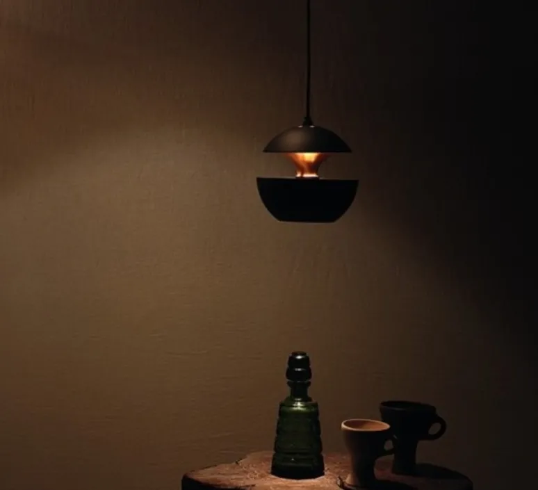 Suspension*DCW éditions Paris Suspension, Here comes the sun 175, , Ø17,5cm, P17,5cm - Dcw editions noir, cuivre