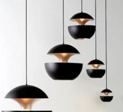 Suspension*DCW éditions Paris Suspension, Here comes the sun 175, , Ø17,5cm, P17,5cm - Dcw editions noir, cuivre