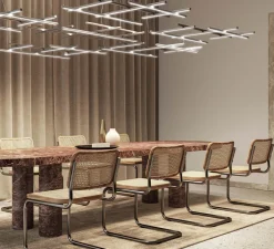 Suspension*Panzeri Suspension, Hilow, émission élevée, , LED, 2700K, 5045lm, L113cm, H7cm - titane