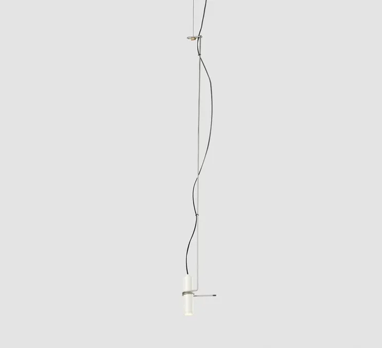 Suspension, Hold C, blanc, LED, 2700K, 420 lm, Ø9cm, H82cm - Luxcambra