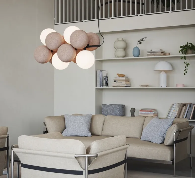 Suspension*Abstracta Suspension, Holly Horizontal, , L105.2cm, H58,5cm - terracotta