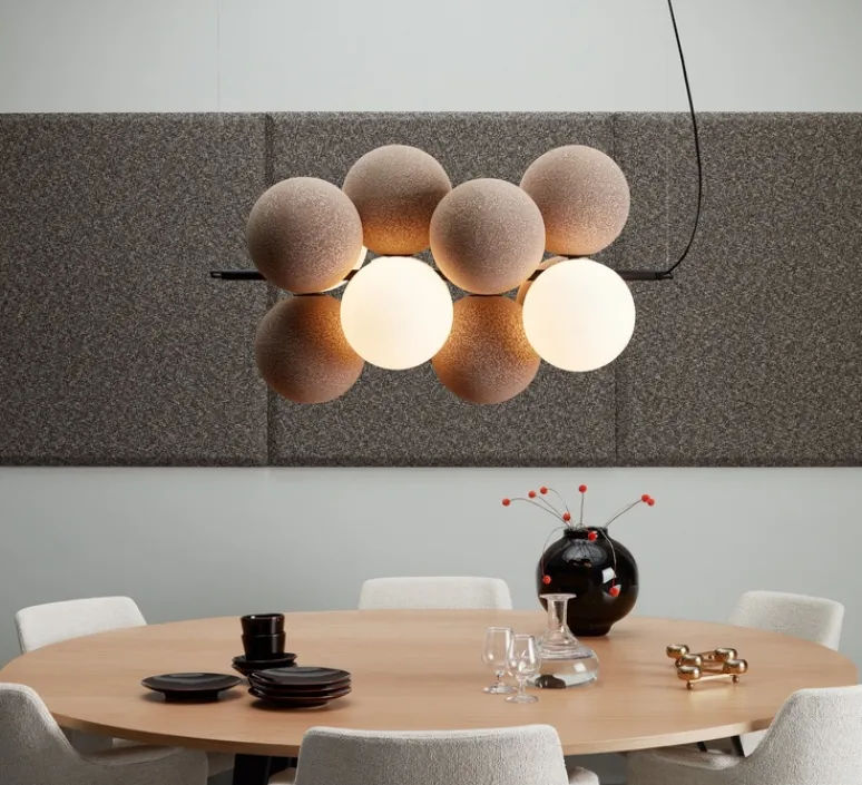 Suspension*Abstracta Suspension, Holly Horizontal, , L105.2cm, H58,5cm - terracotta