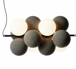 Suspension, Holly Horizontal, gris clair, L105.2cm, H58,5cm - Abstracta