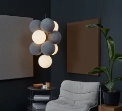 Suspension, Holly Vertical, gris clair, L54cm, H101,5cm - Abstracta