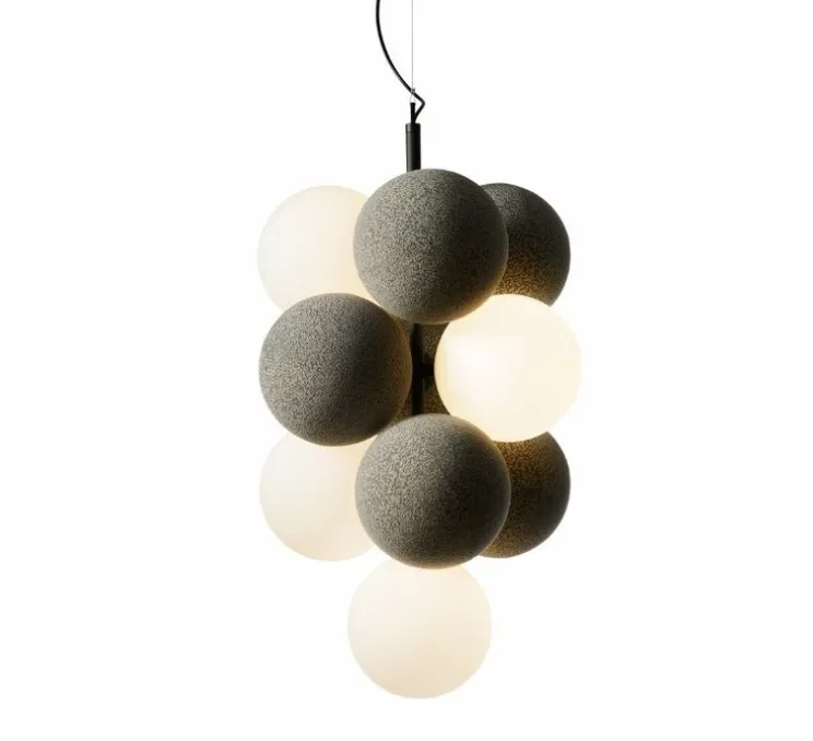 Suspension, Holly Vertical, gris clair, L54cm, H101,5cm - Abstracta