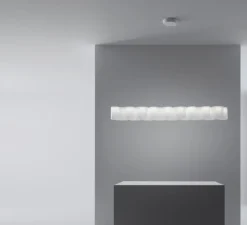 Suspension*Stilnovo Suspension, Honey, , LED, dim, 2700K, 3523 lm, L139cm, H15cm - blanc