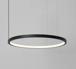 Suspension*ONOK Suspension, Hoop Horizontal Led Intérieur, , LED, 3000K, 3000 lm, Ø70cm, H4cm - noir