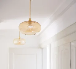 Suspension, Horizon 29, Or fumé, Ø29cm, H18cm - Ebb and Flow