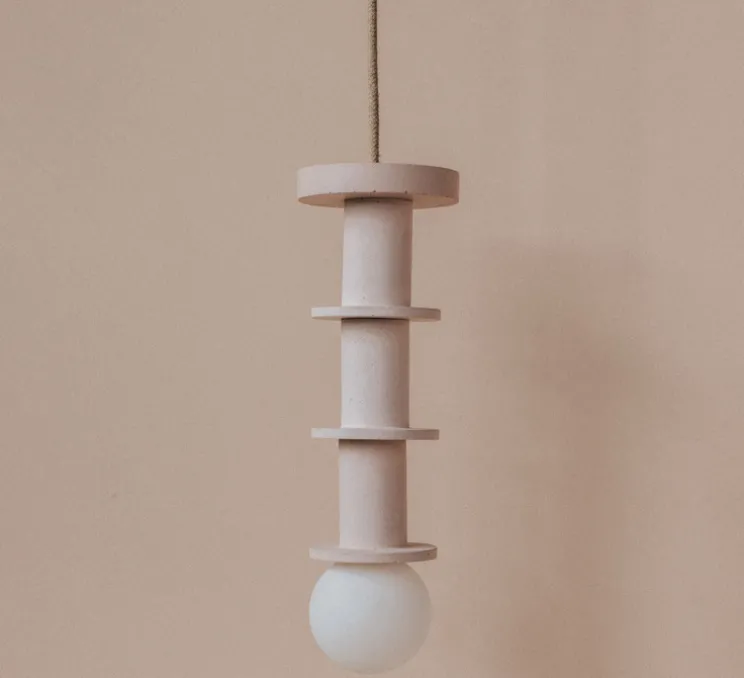 Suspension, Idoia 3, rose, Ø12,5cm, H30cm - Zuri