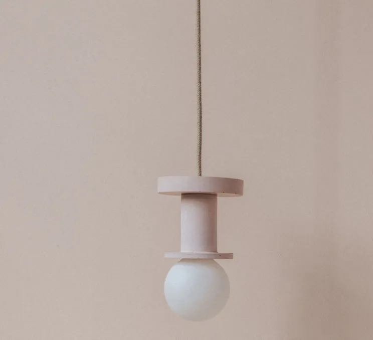 Suspension, Idoia 1, rose, Ø12,5cm, H12cm - Zuri