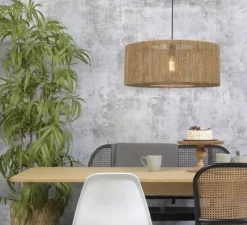 Suspension*Good&Mojo Suspension, Iguazu L, naturel, Ø60cm, H25cm - Fibre naturelle