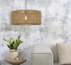 Suspension*Good&Mojo Suspension, Iguazu L, naturel, Ø60cm, H25cm - Fibre naturelle