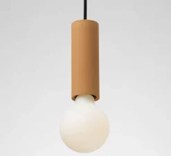 Suspension, Ila, Jaune ambre, Ø5,5cm, H15cm - Plato Design