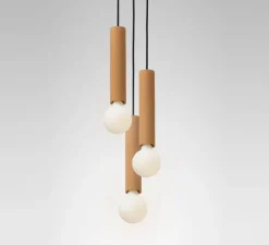 Suspension*Plato Design Suspension, Ila Maxi trio, , Ø13cm, H28cm - Jaune ambre