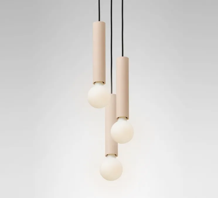 Suspension, Ila Maxi trio, Pêche, Ø13cm, H28cm - Plato Design
