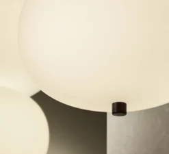 Suspension*LEDS C4 Suspension, Ilargi Doble, blanc & noir, LED, dim, 2700k, 1833 lm, Ø39,5cm, H67cm - blanc & noir