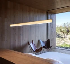 Suspension*LZF Suspension, I-Line, blanc ivoire, LED, 3000K, 1434lm, L120cm, H5cm - blanc ivoire, noir