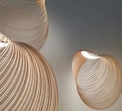 Suspension, Illan 100, dimmable DALI, bouleau, LED, 2700K, Ø100cm, H100cm - Luceplan