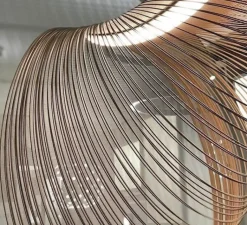 Suspension*Luceplan Suspension, Illan 100, dimmable coupure de phase, , LED, 2700K, Ø100cm, H100cm - bouleau