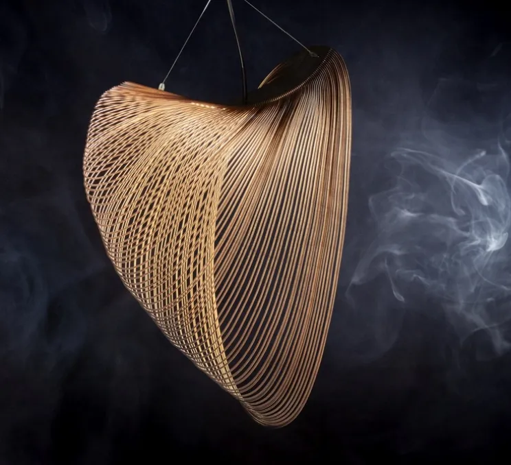 Suspension, Illan 80, dimmable DALI, bouleau, LED, 2700K, Ø80cm, H80cm - Luceplan