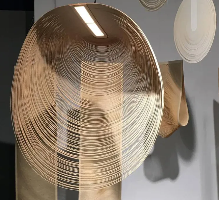 Suspension, Illan 80, dimmable DALI, bouleau, LED, 2700K, Ø80cm, H80cm - Luceplan