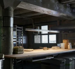 Suspension*Anour Suspension, I-Model Cordless, , LED, dim, 2700K, 2840 lm, L200cm, H5,3cm - acier brossé